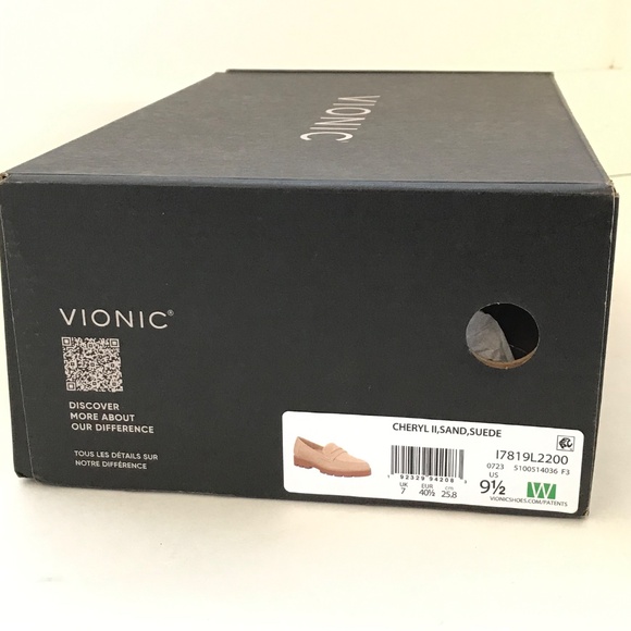 VIONIC Penny Loafer Suede Lug Sole Cheryl ll Sand Women’s Size 9.5 New in Box - Picture 14 of 16